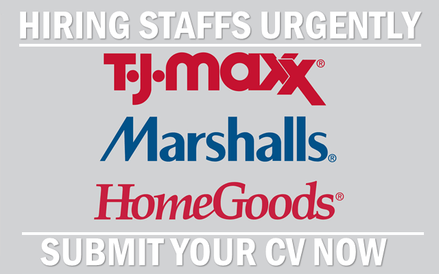TJ Maxx Job Vacancies and TJX Careers Recruitment at TJ Maxx, Marshall, Homegoods, Sierra and Marmaxx